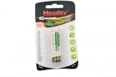 ΜΠΑΤΑΡΙΕΣ ΤΥΠΟΥ 18650 MAXDAY