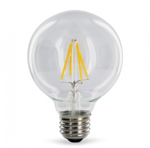 ΛΑΜΠΑ LED E27 G125 4W FILAMENT