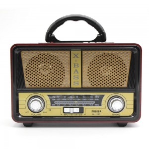 ΦΟΡΗΤΟ ΗΧΕΙΟ ΤΥΠΟΥ MINI SD VINTAGE STYLE ΜΕ ΡΑΔΙΟΦΩΝΟ AM FM   M112BT 