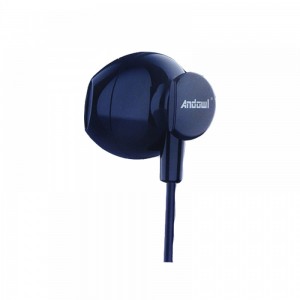ΑΚΟΥΣΤΙΚΟ ANDOWL ΣΕ ΑΣΠΡΟ ΧΡΩΜΑ UNIVERSAL EARPHONE STEREO HEADSET 