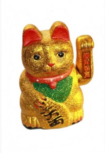 ΧΡΥΣΗ ΤΥΧΕΡΗ ΓΑΤΑ MANEKI NEKO ΣΕ EXTRA LARGE ΜΕΓΕΘΟΣ
