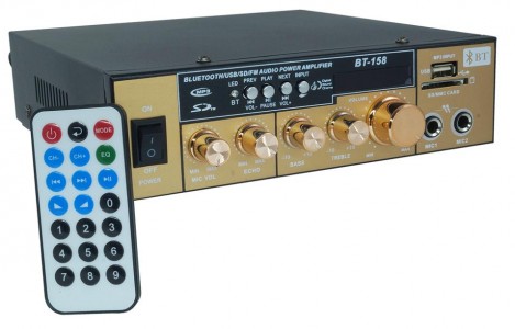 ΕΝΙΣΧΥΤΗΣ STEREO AUDIO 2 BLUETOOTH USB SD MP3 KARAOKE TELI  BT-158