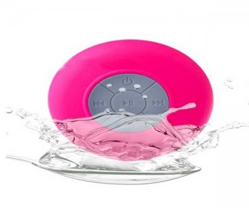 ΑΔΙΑΒΡΟΧΟ ΑΣΥΡΜΑΤΟ ΗΧΕΙΟ ΒΕΝΤΟΥΖΑ – SHOWER BLUETOOTH SPEAKER ΣΕ ΡΟΖ ΧΡΩΜΑ