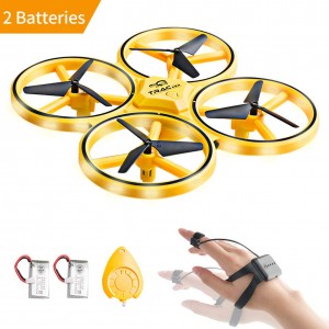ΜΙΝΙ QUADCOPTER DRONE ΜΕ ΧΕΙΡΙΣΜΟ ΧΕΡΙΟΥ ΚΑΙ ΦΩΤΑΚΙΑ  LED -  TRACKER 