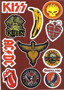 ΣΕΤ ΜΕ ΑΥΤΟΚΟΛΛΗΤΑ 11 ΤΕΜ ROCK BANDS AT1560