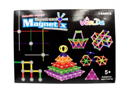 ΠΑΙΧΝΙΔΙ ΜΑΓΝΗΤΙΚΗ ΚΑΤΑΣΚΕΥΗ 188 ΚΟΜΜΑΤΙΑ -  MAGNETIX