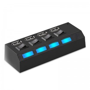 USB 2.0 HUB 4 ΘΥΡΕΣ ΜΕ ΔΙΑΚΟΠΤΕΣ ANDOWL - Q-H4 