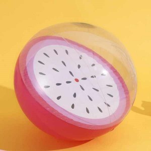 ΦΟΥΣΚΩΤΗ ΜΠΑΛΑ ΠΑΡΑΛΙΑΣ ΜΕ ΣΧΕΔΙΟ ΦΡΟΥΤΟ DRAGON FRUIT 28CM - BB-DG28