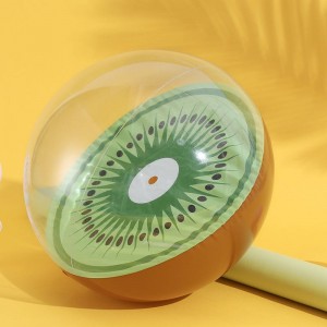 ΦΟΥΣΚΩΤΗ ΜΠΑΛΑ ΠΑΡΑΛΙΑΣ ΜΕ ΣΧΕΔΙΟ ΦΡΟΥΤΟ KIWI 28CM - BB-KW28