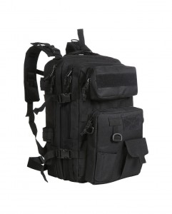 XL SUPER HEAVY DUTY 3 ΣΕ 1 ΣΑΚΙΔΙΟ ΠΛΑΤΗΣ MOLLE ΜΕ ΑΠΟΣΠΟΜΕΝΕΣ ΘΗΚΕΣ 40+5L BLACK 73Z