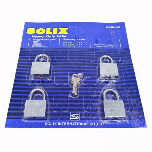 ΣΕΤ ΜΕ ΛΟΥΚΈΤΑ 4 ΤΕΜΑΧΊΩΝ 40MM ΜΕ ΊΔΙΟ ΚΛΕΙΔΊ SOLIX