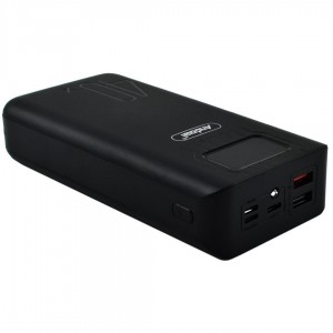  POWER BANK 40000MAH ΜΕ 2 ΘΥΡΕΣ USB-A ΚΑΙ 2 ΘΥΡΕΣ USB-C ANDOWL Q-CD701 ΜΑΥΡΟ