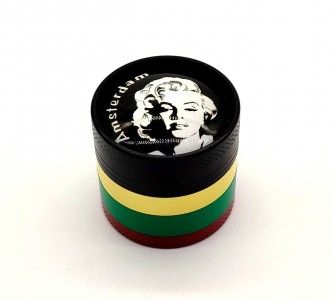 GRINDER - ΜΕΤΑΛΛΙΚΟΣ ΤΡΙΦΤΗΣ ΚΑΠΝΟΥ 4 ΕΠΙΠΕΔΩΝ MARILYN ΜΕ ΣΙΤΑ GR2049