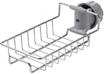 ΣΧΑΡΑ ΡΑΦΑΚΙ ΓΙΑ ΣΦΟΥΓΓΑΡΙΑ  STAINLESS STEEL FAUCET SHELF