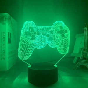 ΦΩΤΙΣΤΙΚΟ LED ΣΧΕΔΙΟ PLAYSTATION CONTROLER ΜΕ ΤΡΙΣΔΙΑΣΤΑΤΟ ΕΦΕ ΠΟΥ ΑΛΑΖΕΙ 7 ΧΡΩΜΑΤΑ  - 3DΝ228