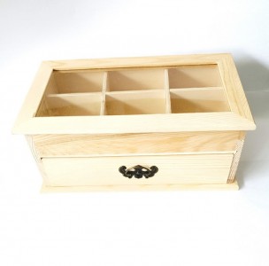 ΜΠΙΖΟΥΤΙΕΡΑ ΞΥΛΙΝΗ ΜΕ ΣΥΡΤΑΡΙ 23X13X10CM KR3