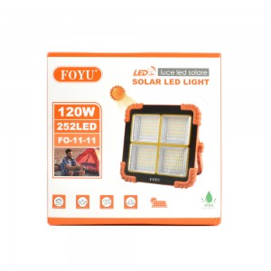 Ηλιακός Φορητός Προβολέας 252 LED 120  Powerbank 4000mAh IP66 Foyu FO-11-11