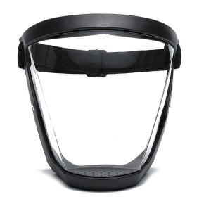 DSHTP Full Face Shield, επαναχρησιμοποιήσιμη προστατευτική αντιομίχλη, διαφανής υψηλής ευκρίνειας πλαστική ασπίδα προσώπου με ρυθμιζόμενη ζώνη, εξαιρετικά προστατευτική ασπίδα προσώπου Unisex