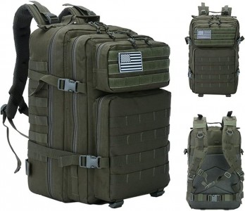 XL HEAVY DUTY ΑΔΙΑΒΡΟΧΟ ΣΑΚIΔΙΟ ΠΛΑΤΗΣ 50 LITERS TACTICAL MOLLE ΠΡΑΣΙΝΟ ΣΤΡΑΤΙΩΤΙΚΟ KYS228 Yshdavzhe