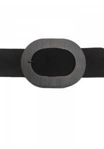 ΜΑΥΡΗ 70s ελαστική ζώνη suede Τon sur Τon black