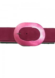 ΦΟΥΞΙΑ 70s ελαστική ζώνη suede Τon sur Τon magenta