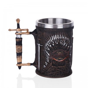 3d κουπα 500mL ατσαλινη με ρητινη GAME OF THRONES ΜΕ ΛΑΒΗ ΣΠΑΘΙ 680441