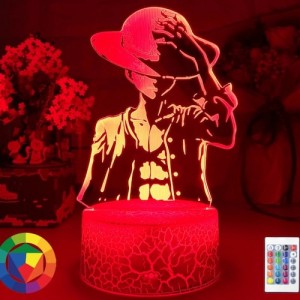 ΔΙΑΚΟΣΜΗΤΙΚΗ ΛΑΜΠΑ LED Decorative 3D LED Lamp, One Piece (Luffy) ΜΕ USB  384
