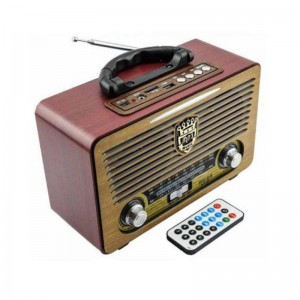 Meier M-115BT Retro Επιτραπέζιο Ραδιόφωνο Επαναφορτιζόμενο με USB – Radio