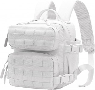 Λευκο Μικρη Τσάντα Πλάτης 25*18*28 cm 9L για Καμπινγκ, Πεζοπορία, Ορειβασία, Γυμναστήριο, Ταξίδια, Αθλητισμό tacticool b34w