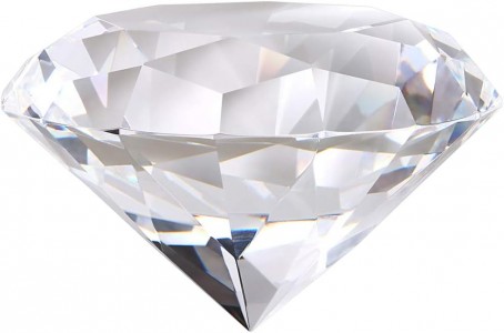 Κρυστάλλινο αστραφτερό διαμάντι 100 mm Diamond Jewel Paperweight για διακόσμηση γάμου γραφείου σπιτιού διαφανές 5281