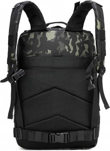 XL HEAVY DUTY ΑΔΙΑΒΡΟΧΟ ΣΑΚIΔΙΟ ΠΛΑΤΗΣ 50 LITERS TACTICAL MOLLE BLACK CAMO KESHOP KYS2291 