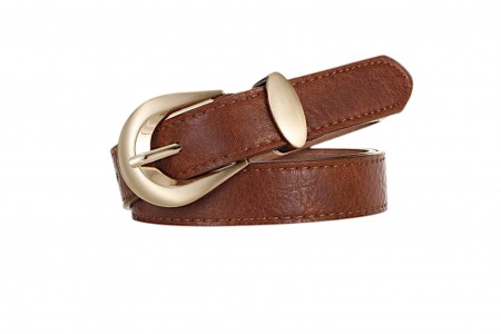 ΓΥΝΑΙΚΕΙΑ ΖΩΝΗ ΛΕΠΤΗ ΠΛΑΤΟΥΣ 2,5 ΕΚ. ΣΕ  BROWN ΧΡΩΜΑ - KSD368BR