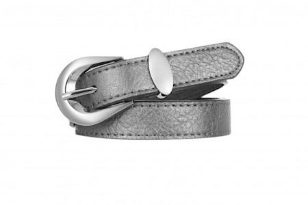 ΓΥΝΑΙΚΕΙΑ ΖΩΝΗ ΛΕΠΤΗ ΠΛΑΤΟΥΣ 2,5 ΕΚ. ΣΕ  SILVER  ΧΡΩΜΑ - KSD368S