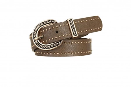 ΓΥΝΑΙΚΕΙΑ ΖΩΝΗ BOHO ΜΕ ΤΡΟΥΚ ΣΕ SILVER LIGHT BROWN 2025 - KSH232LB