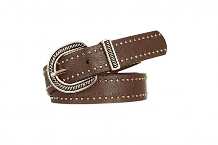 ΓΥΝΑΙΚΕΙΑ ΖΩΝΗ BOHO ΜΕ ΤΡΟΥΚ ΣΕ BROWN 2025 - KSH232BR