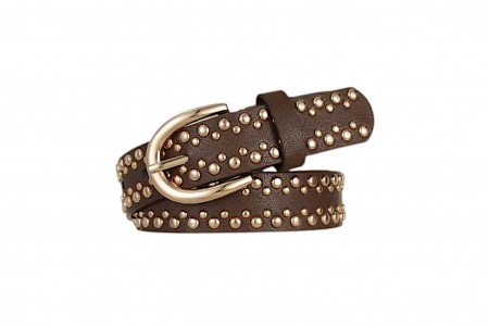 ΓΥΝΑΙΚΕΙΑ ΖΩΝΗ BOHO ΜΕ ΠΟΛΛΑ ΤΡΟΥΚ ΣΕ BROWN WINTER 2025 - KSH234BR