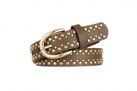 ΓΥΝΑΙΚΕΙΑ ΖΩΝΗ BOHO ΜΕ ΠΟΛΛΑ ΤΡΟΥΚ ΣΕ LIGHT BROWN WINTER 2025 - KSH234LB