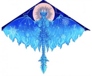 ΧΑ63  ΑΝΑΔΙΠΛΟΥΜΕΝΟΣ ΧΑΡΤΑΕΤΟΣ ΜΕ ΣΠΑΓΓΟ & ΤΣΑΝΤΑ ΑΠΟΘΗΚΕΥΣΗΣ ΜΕΓΕΘΟΣ 170*100 CM ΣΧΕΔΙΟ ΜΠΛΕ ΔΡΑΚΟΣ 