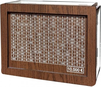 Ρετρό Ιαπωνικός Κουμπαράς με Μετρητή, Ξύλινος Κουμπαράς για Παιδιά, Προϋπολογισμός 10000 ΚΑΦΕ SZN250 