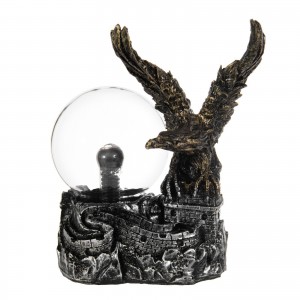 Μαγική μπάλα πλάσματος Γοτθική μεσαίωνα EAGLE Επιτραπέζια λάμπα με PLASMA BALL 14x9x22 CM KD6939