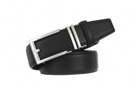Ζώνη από Δερμάτινη με αφαιρετική πόρπη QUICK RELEASE 4CM πλάτος K-355 Μάυρο
